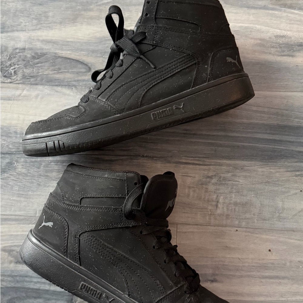 Puma Men's Black High-Top Sneakers size 9.5 GUC